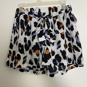 SHEIN High Elastic Belt Waist Leopard Print Short Women’s  Pants  Size 6